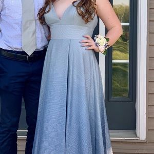 Blue Sparkly Prom Dress